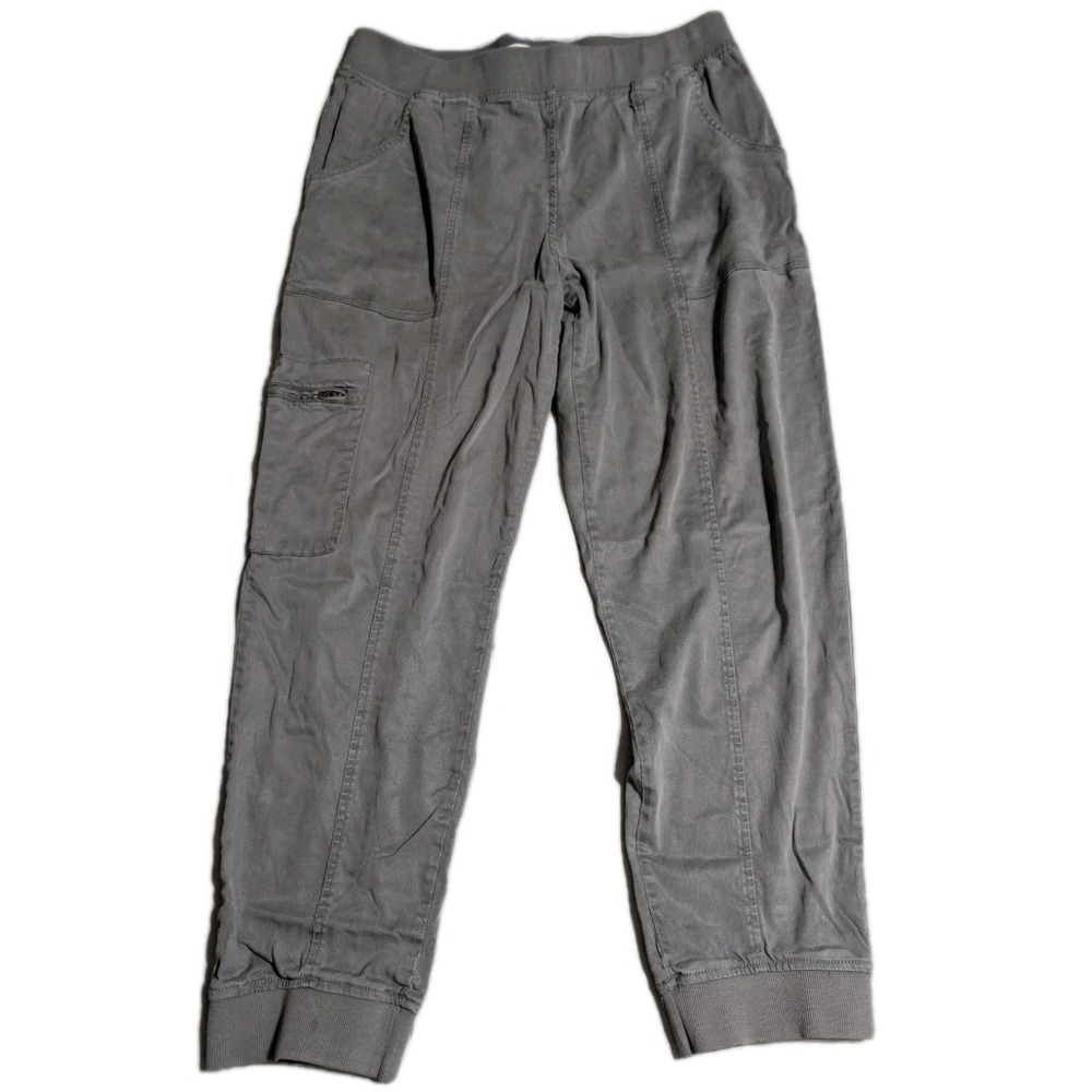C&C California Jogger Pants Womens XL Gray Cargo Utility Stretch Lyocell‎ Casual